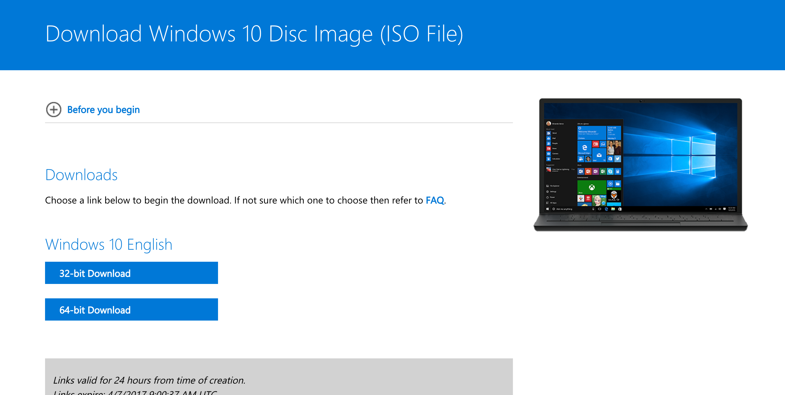 windows 10 iso download for android